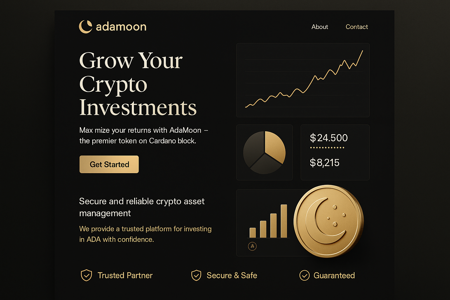 adamoon.com website mockup