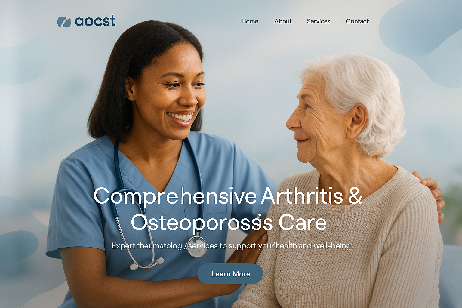 aocst.com website mockup