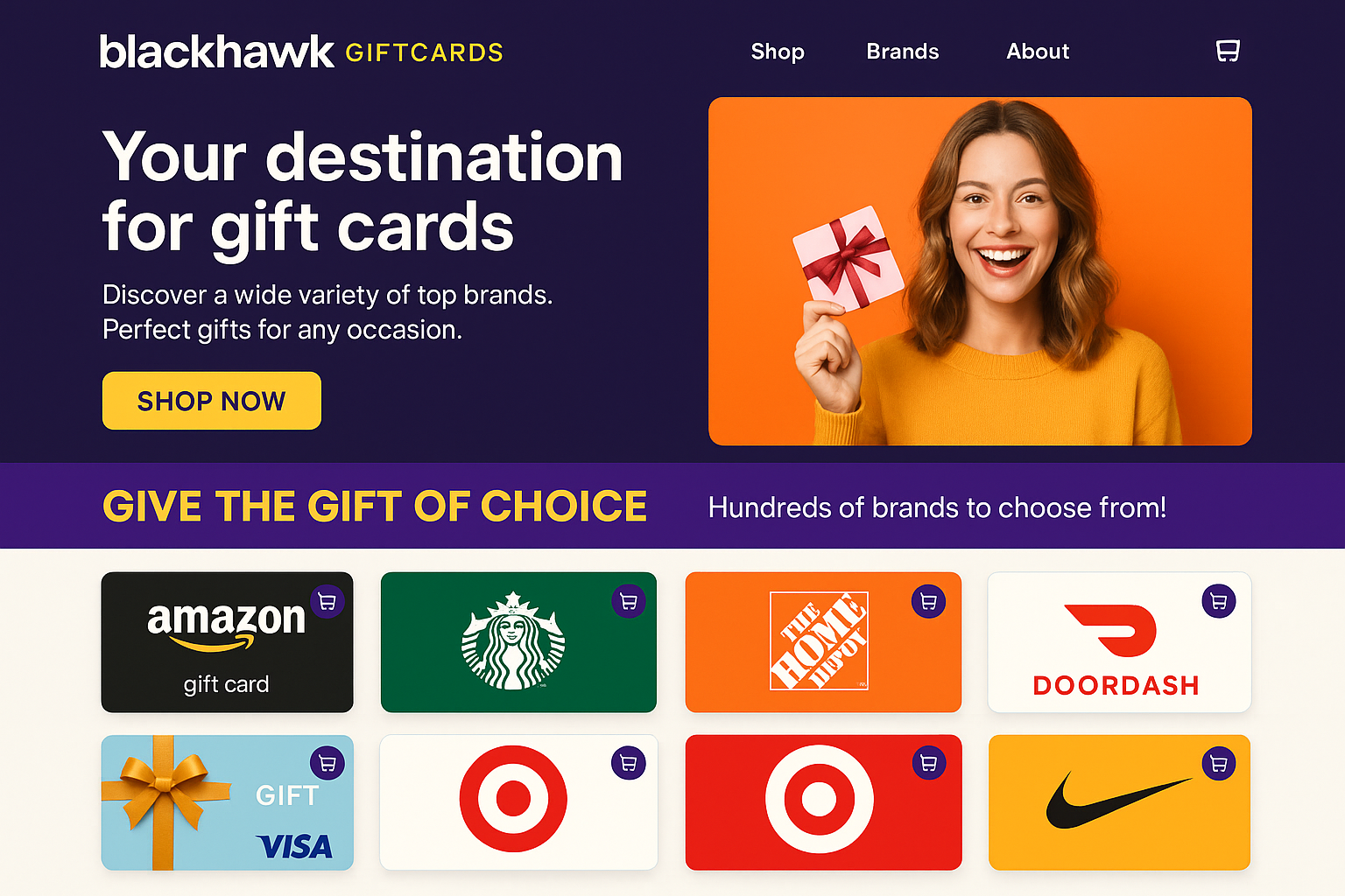 blackhawkgiftcards.com website mockup