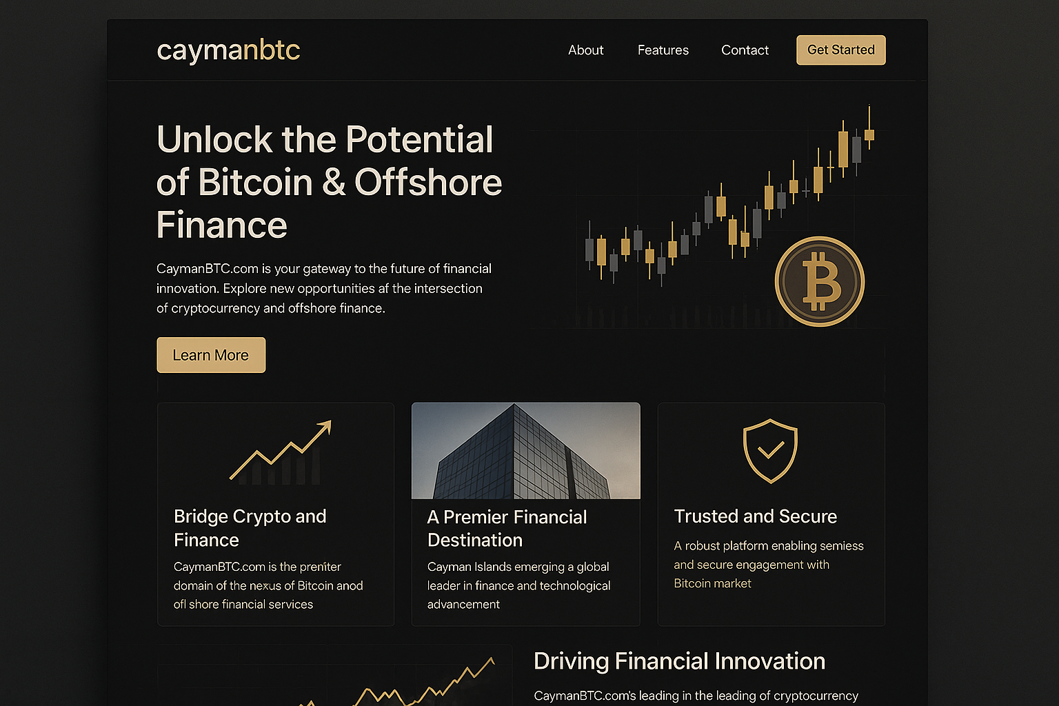 caymanbtc.com website mockup