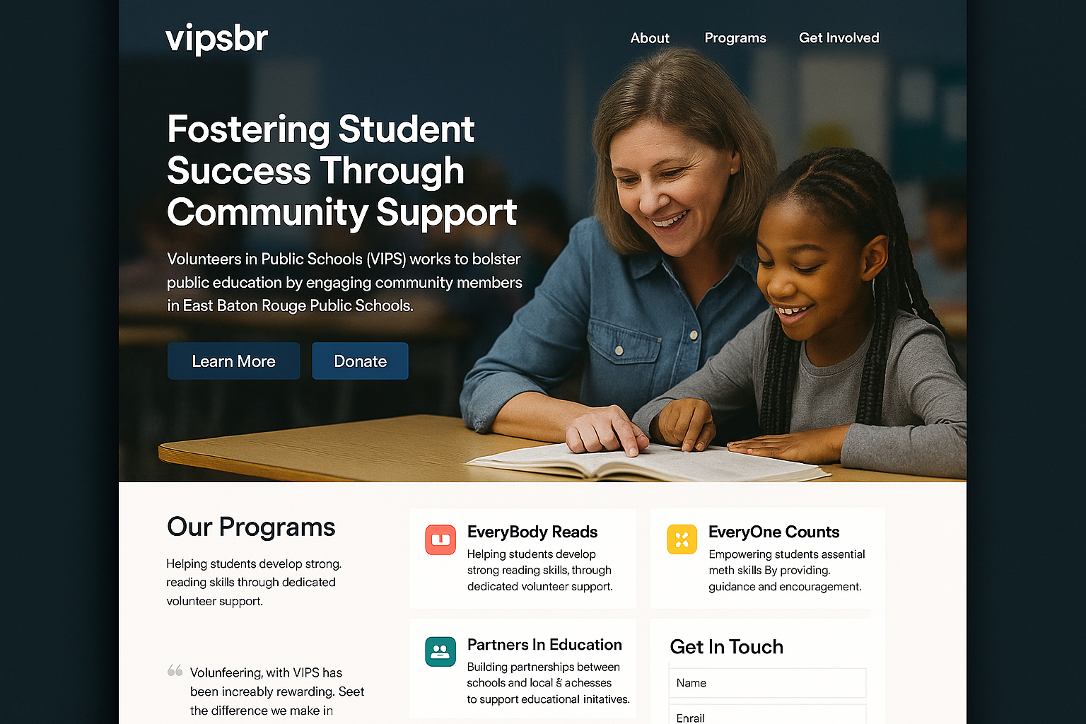 vipsbr.com website mockup