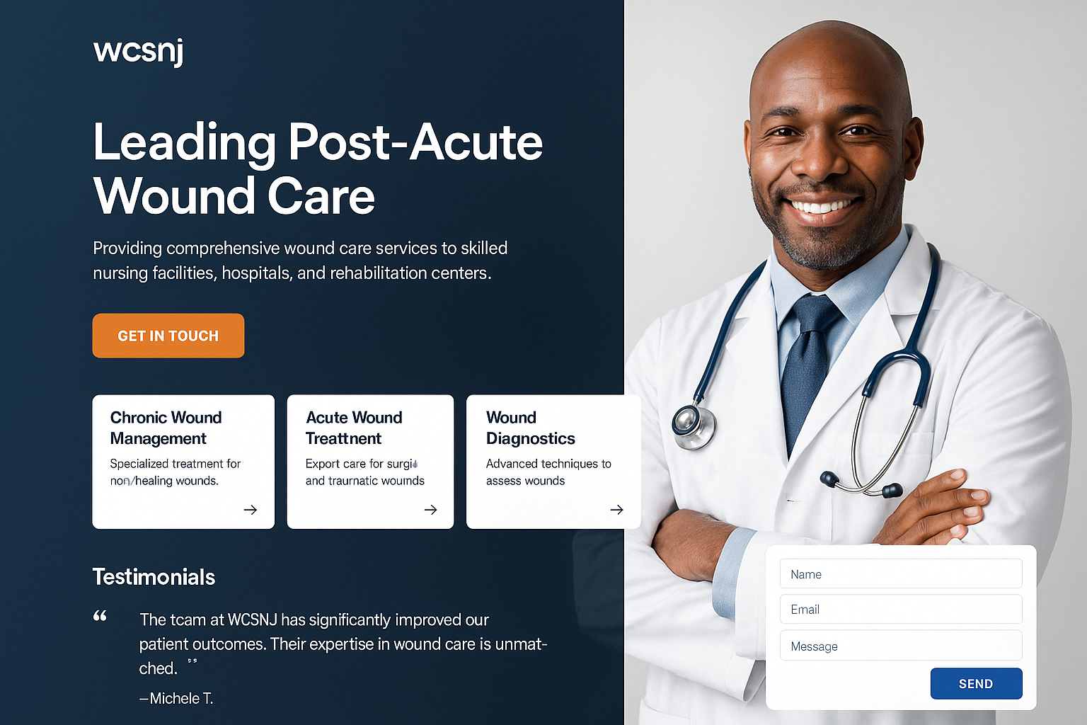 wcsnj.com website mockup