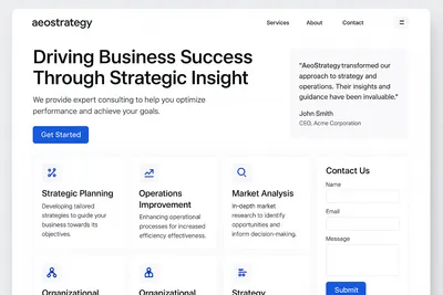 aeostrategy.com screenshot