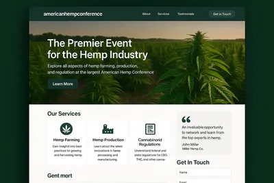 americanhempconference.com screenshot