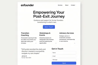 exfounder.com screenshot
