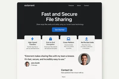extorrent.com screenshot