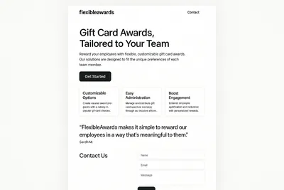 flexibleawards.com screenshot