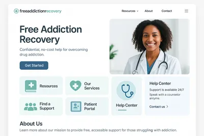 freeaddictionrecovery.com screenshot