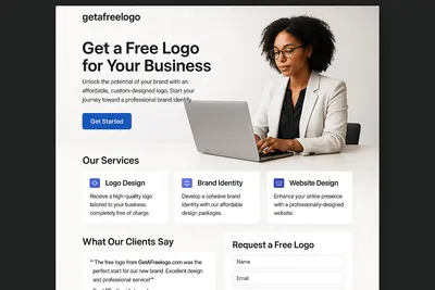 getafreelogo.com screenshot