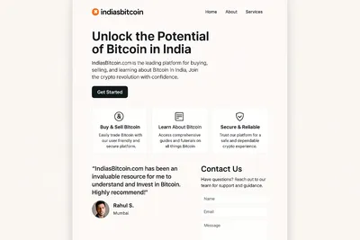 indiasbitcoin.com screenshot