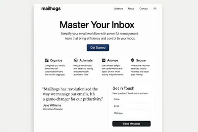 mailhogs.com screenshot