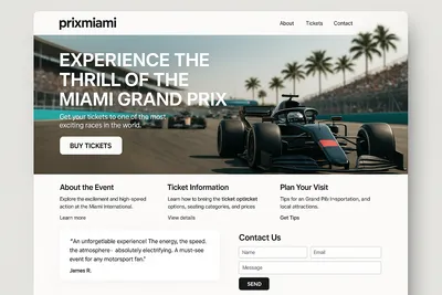 prixmiami.com screenshot