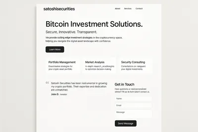 satoshisecurities.com screenshot