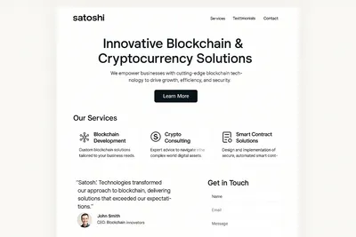 satoshitechnologies.com screenshot