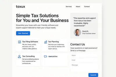 taxux.com screenshot