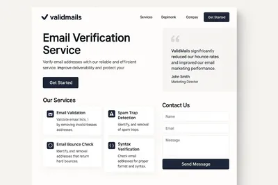 validmails.com screenshot