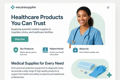 wecaresupplier.com screenshot