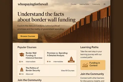 whospayingforthewall.com screenshot